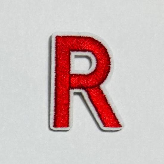 Patch it! | Design 108 | Letter: R | iron-on | 4x3 cm | red