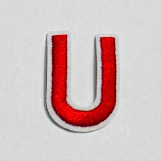 Patch it! | Design 108 | Letter: U | iron-on | 4x3 cm | red