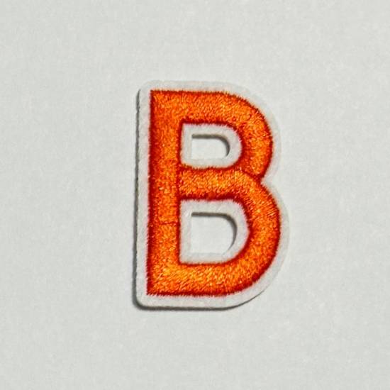 Patch it! | Design 109 | Letter: B | iron-on | 4x2,2 cm | orange
