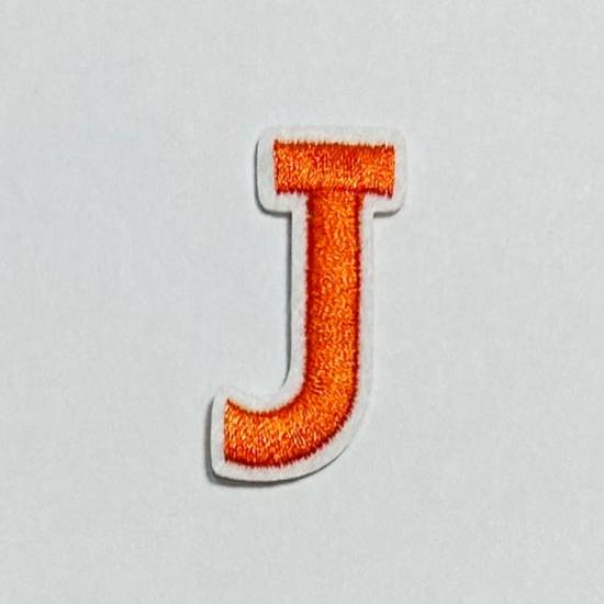 Patch it! | Design 109 | Letter: J | iron-on | 4x2 cm | orange
