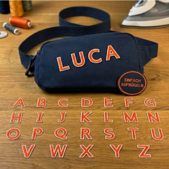 Patch it! | Design 109 | Letters | iron-on | ca. 4x3cm | orange