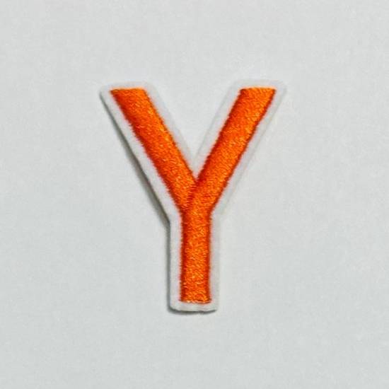 Patch it! | Design 109 | Letter: Y | iron-on | 4x3,2 cm | orange