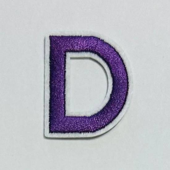 Patch it! | Design 110 | Letter: D | iron-on | 4x3,3 cm | lilac