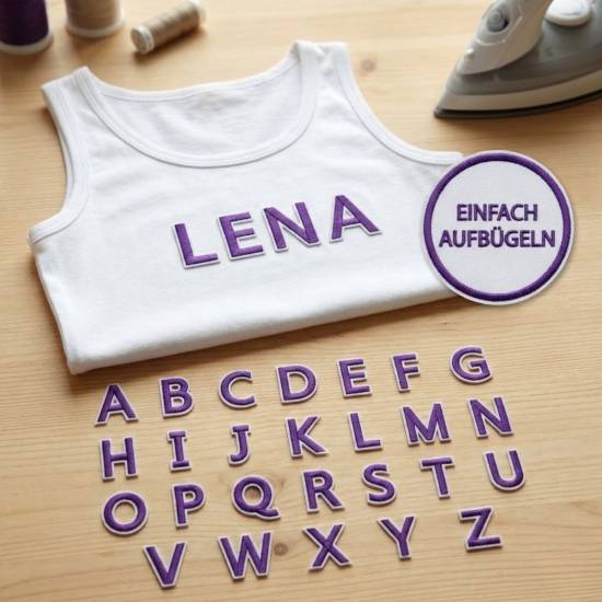 Patch it! | Design 110 | Letters | iron-on | ca. 4x3cm | lilac