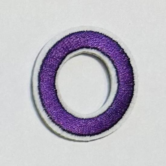 Patch it! | Design 110 | Letter: O | iron-on | 4x3,6 cm | lilac