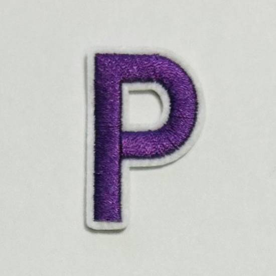 Patch it! | Design 110 | Letter: P | iron-on | 4x2,6 cm | lilac