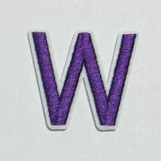 Patch it! | Design 110 | Letter: W | iron-on | 4x4,4 cm | lilac