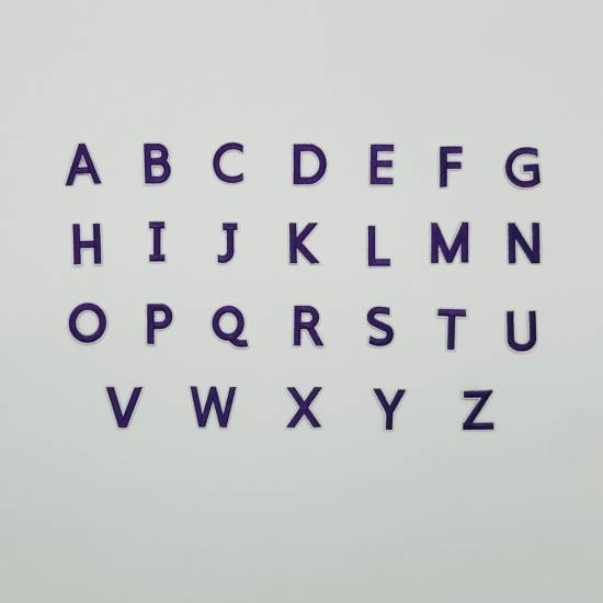 Patch it! | Design 110 | German Alphabet (26 letters) | iron-on | ca. 4x3cm | lilac