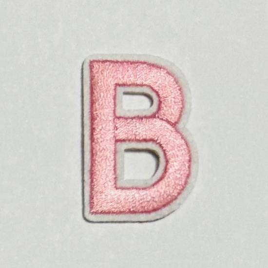 Patch it! | Design 112 | Letter: B | iron-on | 4x2,2 cm | pink