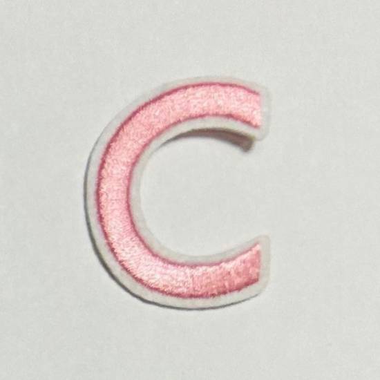 Patch it! | Design 112 | Letter: C | iron-on | 4x3 cm | pink