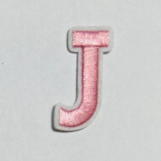 Patch it! | Design 112 | Letter: J | iron-on | 4x2 cm | pink