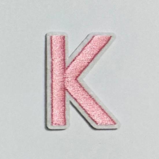Patch it! | Design 112 | Letter: K | iron-on | 4x3 cm | pink