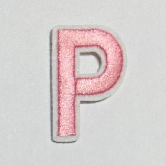 Patch it! | Design 112 | Letter: P | iron-on | 4x2,6 cm | pink