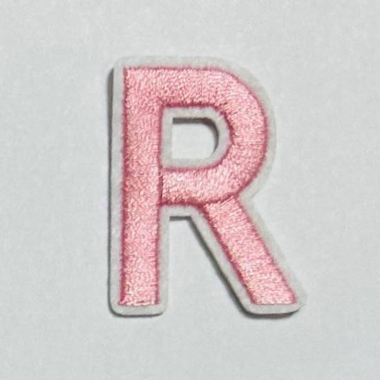 Patch it! | Design 112 | Letter: R | iron-on | 4x3 cm | pink