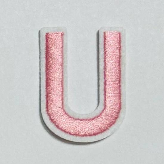 Patch it! | Design 112 | Letter: U | iron-on | 4x3 cm | pink