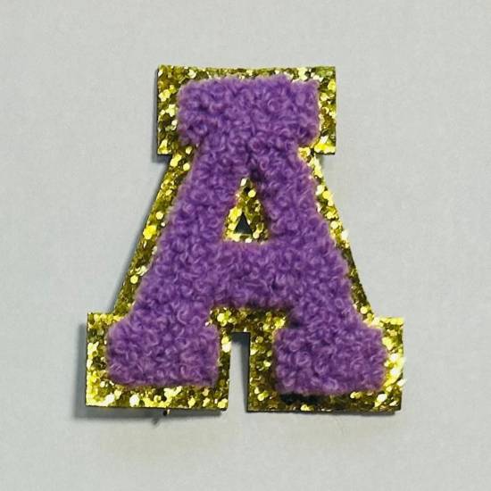 Patch it! | Design 114 | Letter: A | iron-on | 6x5,5 cm | violet