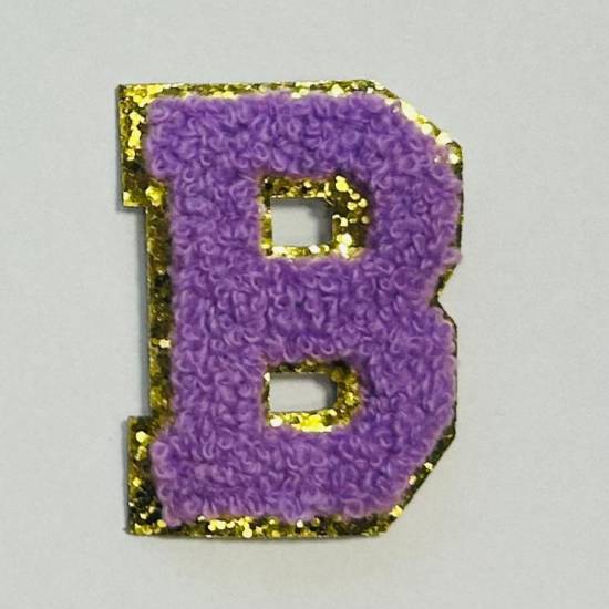 Patch it! | Design 114 | Letter: B | iron-on | 6x4,3 cm | violet