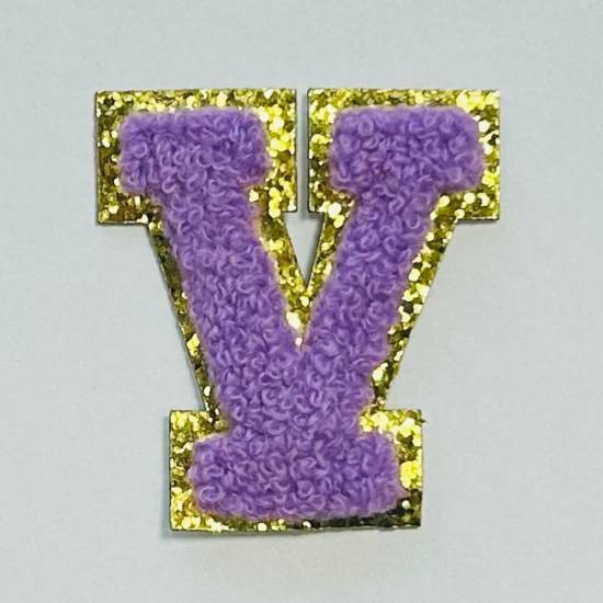 Patch it! | Design 114 | Letter: V | iron-on | 6x5,3 cm | violet