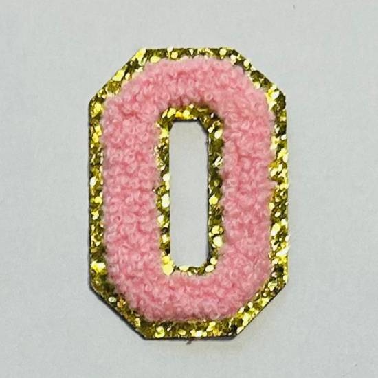 Patch it! | Design 115 | Buchstabe: O | aufbügelbar | 6x4 cm | rosa