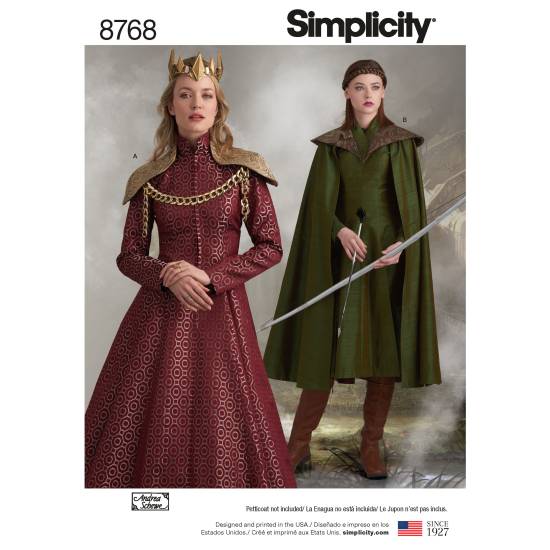 Pattern 8768 Women's Fantasy Costumes | SIMPLICTY | 8768