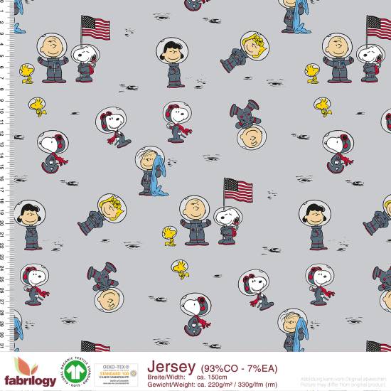 Peanuts® - Astrotime - GOTS - light-grey