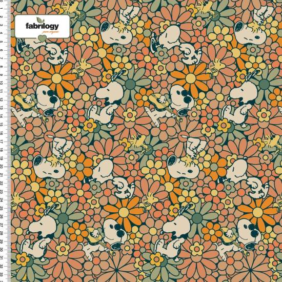 Peanuts® - Groovy Flowers - GOTS - autumn