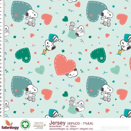 Peanuts® - Onehearts - GOTS - light-mint