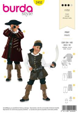 Pirate | BURDA-Edition | Size: 104 - 140 | Levels: 3
