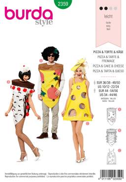 Pizza, cake, cheese | BURDA | Size: XS - XL | Level: 2