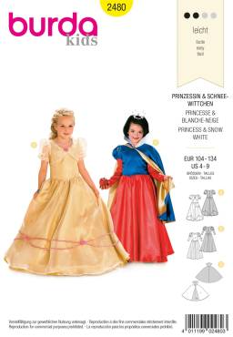 Princess, Snow White | BURDA | Size: 104 - 134 | Level: 2