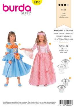 Princess, dancer | BURDA | Size: 98 - 128 | Level: 2