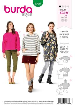 Sweater | BURDA-Edition | Size: 36 - 46 | Levels: 1