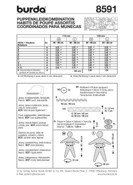 Doll Clothes | BURDA-Edition | Size: M + L | Levels: 2