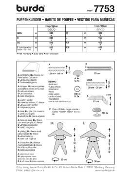 Doll Clothes | BURDA-Edition | Size: M + L | Levels: 2