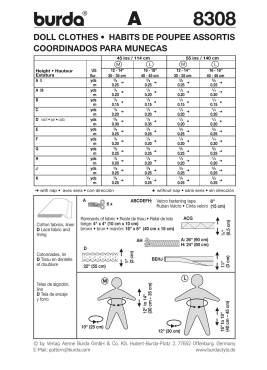 Doll Clothes | BURDA-Edition | Size: M + L | Levels: 2