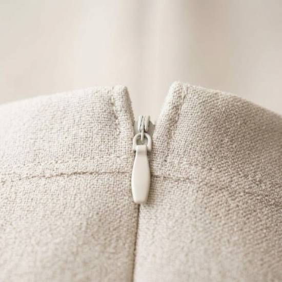 Invisible zipper | non-separating | 3 mm coil | ecru | 60 cm