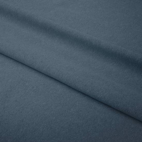 REMNANTS | 100 cm | Organic Fleece (double-sided polar) uni - GOTS - indigo