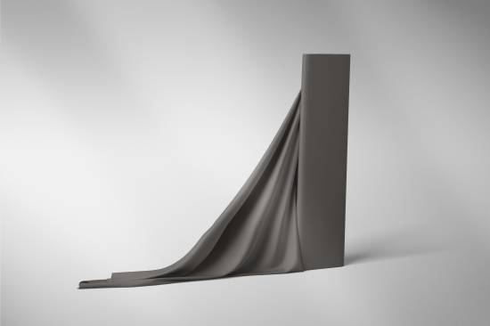 REMNANTS | 100 cm | Organic French Terry - GOTS - dark-grey