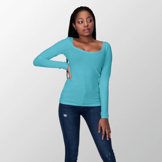 RESTSTÜCK | 120 cm | Bio Jersey - GOTS - helltürkis