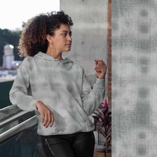 REMNANTS | 130 cm | JeansLook (French Terry) - GOTS - denim dark grey