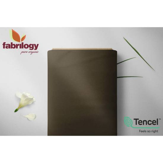 REMNANTS | 160 cm | Jersey uni with TENCEL™ Modal Micro - truffle