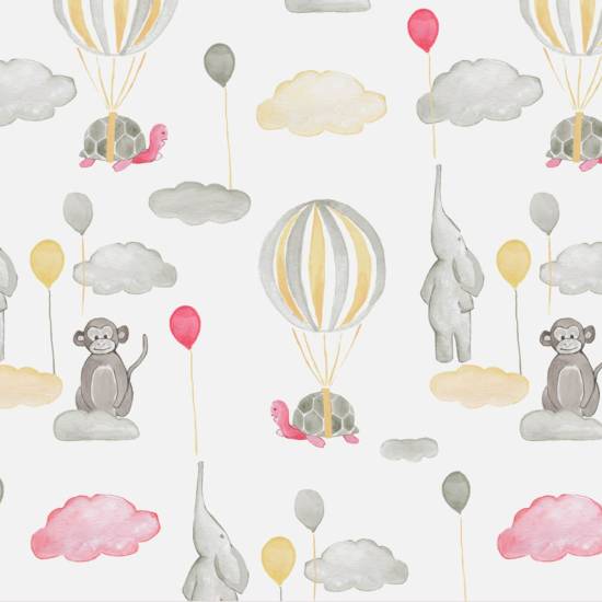 RESTSTÜCK | 190 cm | Elefant (Edition 2020) - GOTS - ecru