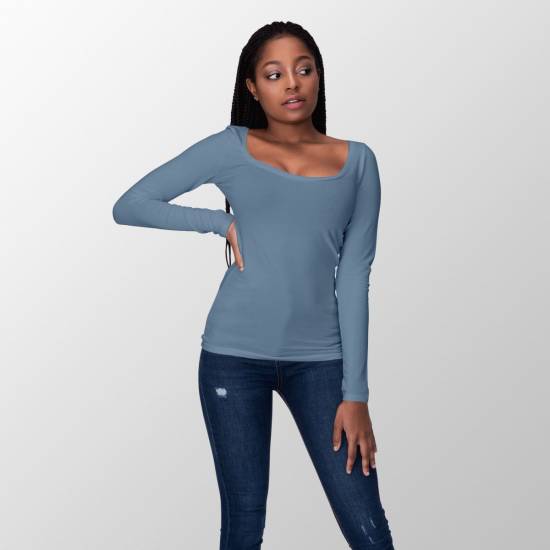 RESTSTÜCK | 90 cm | Bio Jersey - GOTS - denim