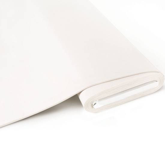 REMNANTS | 90 cm | Organic Single-Piqué - GOTS - white