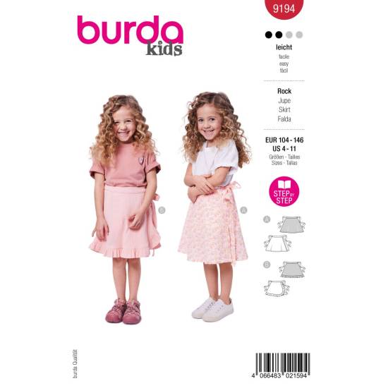 Skirt | BURDA | Gr: 104-146 | Level: 1