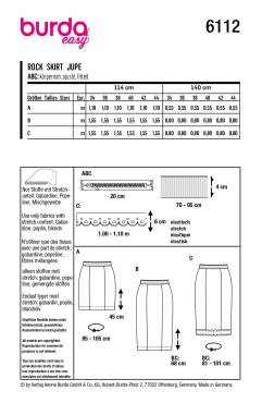 Skirt | BURDA | Size: 34-44 | Level: 1