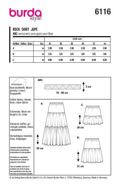 Skirt | BURDA | Size: 34-44 | Level: 2