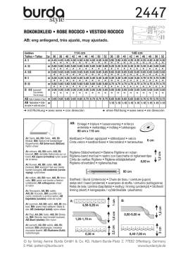 Rococo | BURDA | Size: 36-52 | Level: 3