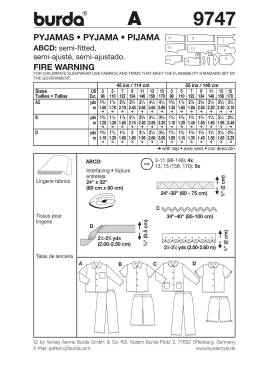 Schlafanzug | BURDA | Gr: 98 - 170 | Level: 2