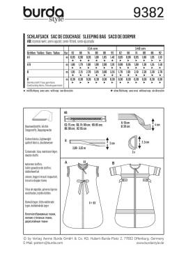 Schlafsack | BURDA | Gr: 62 - 92 | Level: 1